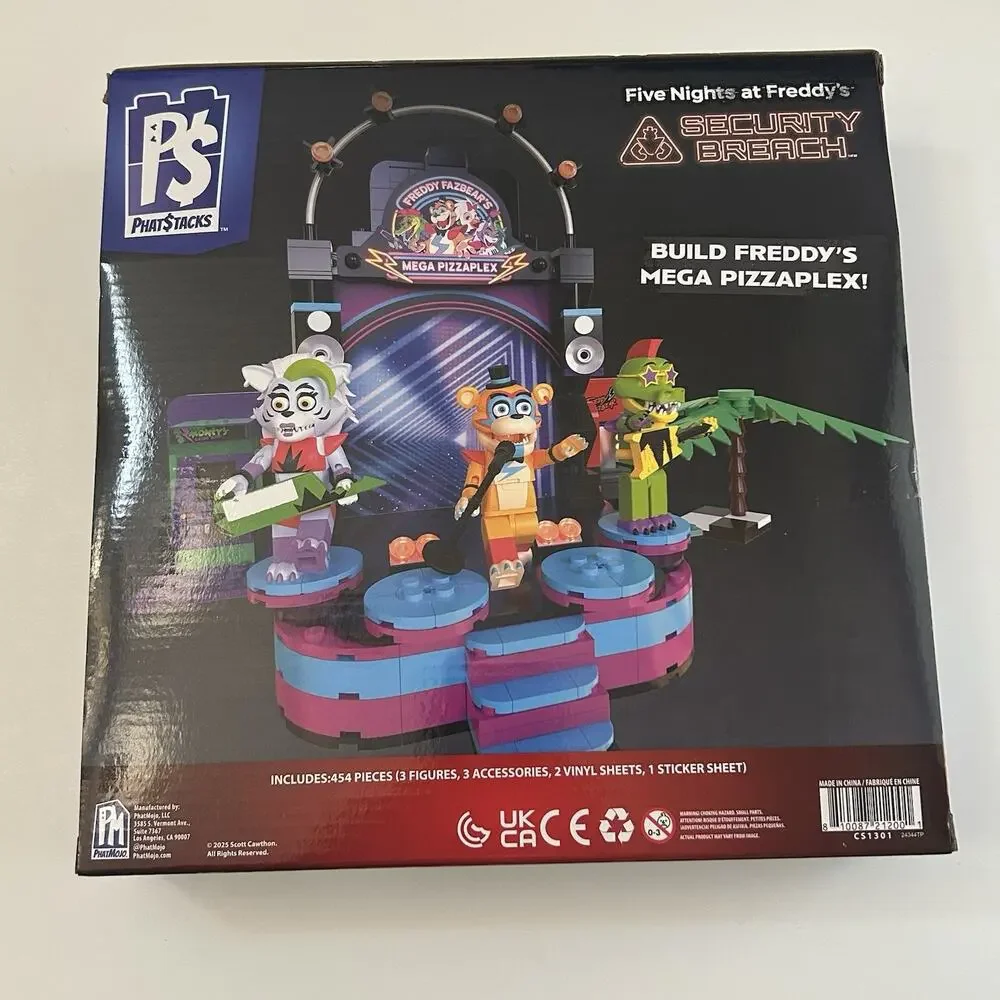 PhatStacks Five Nights at Freddy’s Security Breach Deluxe Buildable Playset 2025